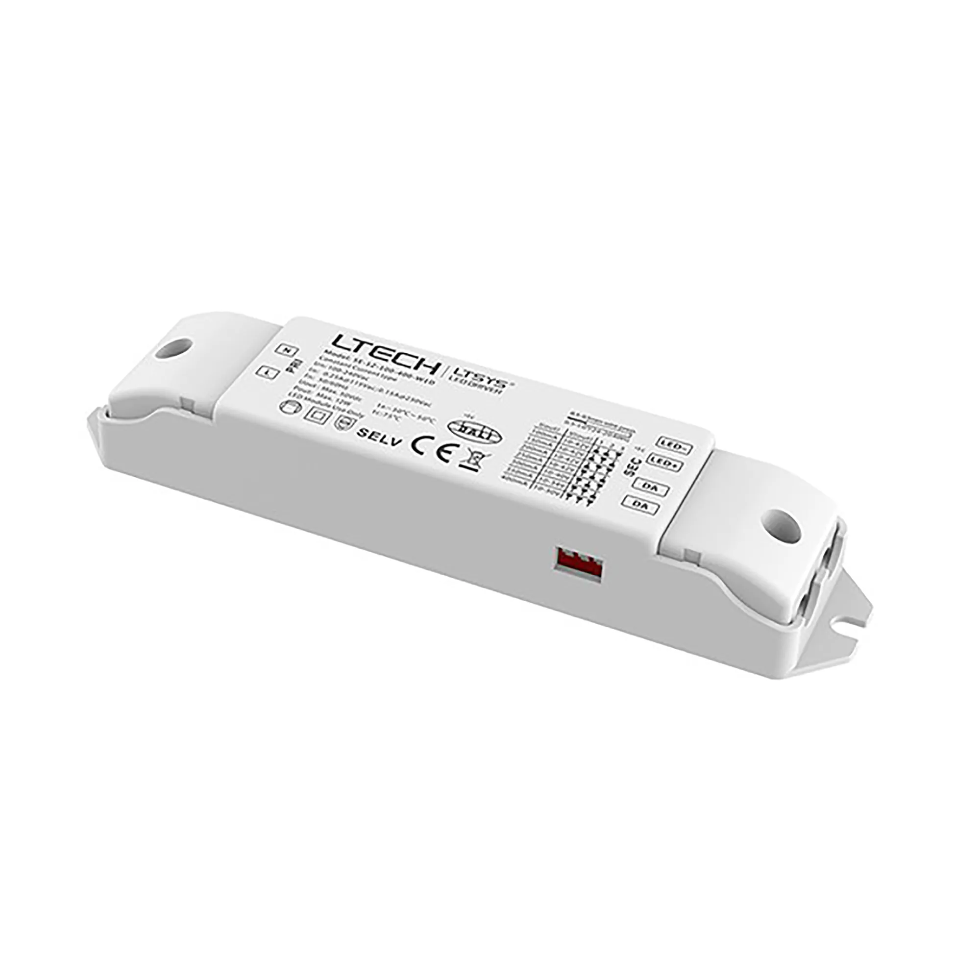 SE-12-100-400-W1D  DALI; 0-100% Dim; PWM digital dimming; CC 12W; 100-400mA output; 100-240Vac I/P; Class 2; IP20.